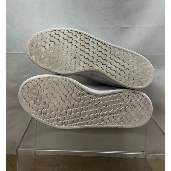 Adidas Advantage Base Mens US 10 White Leather Sneakers Cloudfoam Comfort GZ5299 - Picture 6 of 10